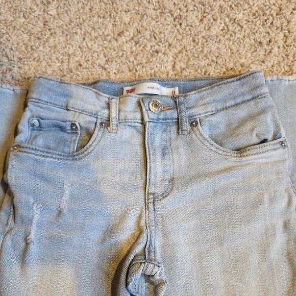 Levi's Classic Blue Wide Leg Jeans - Picture 1 of 8
